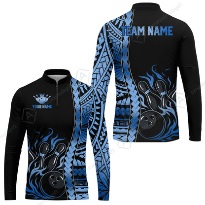Long Sleeve Jersey Shirt||Blue