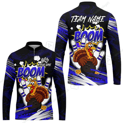 Long Sleeve Jersey Shirt||Blue