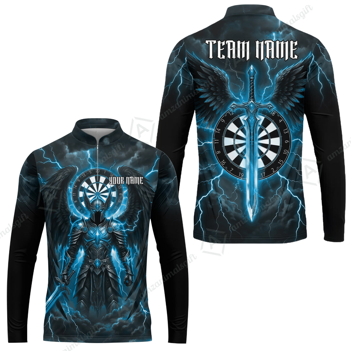 Long Sleeve Jersey Shirt||Blue