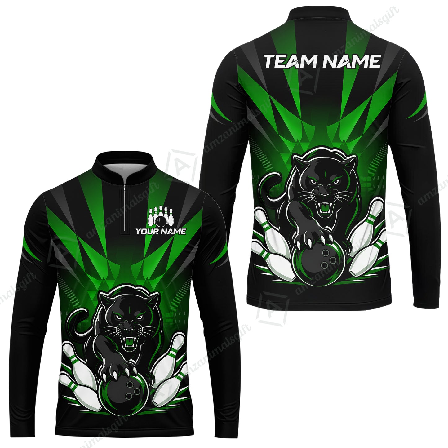 Long Sleeve Jersey Shirt||Green