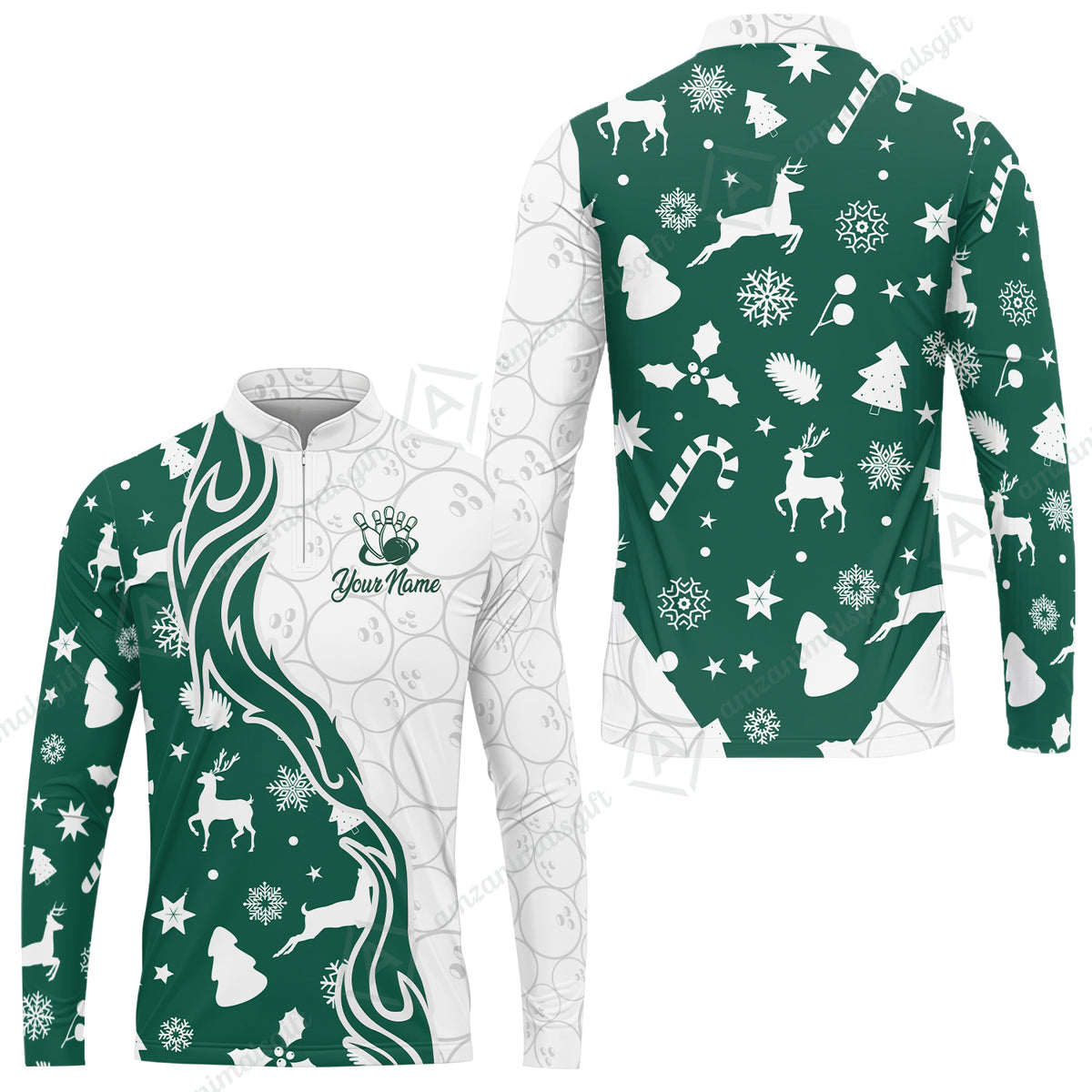 Long Sleeve Jersey Shirt||Green