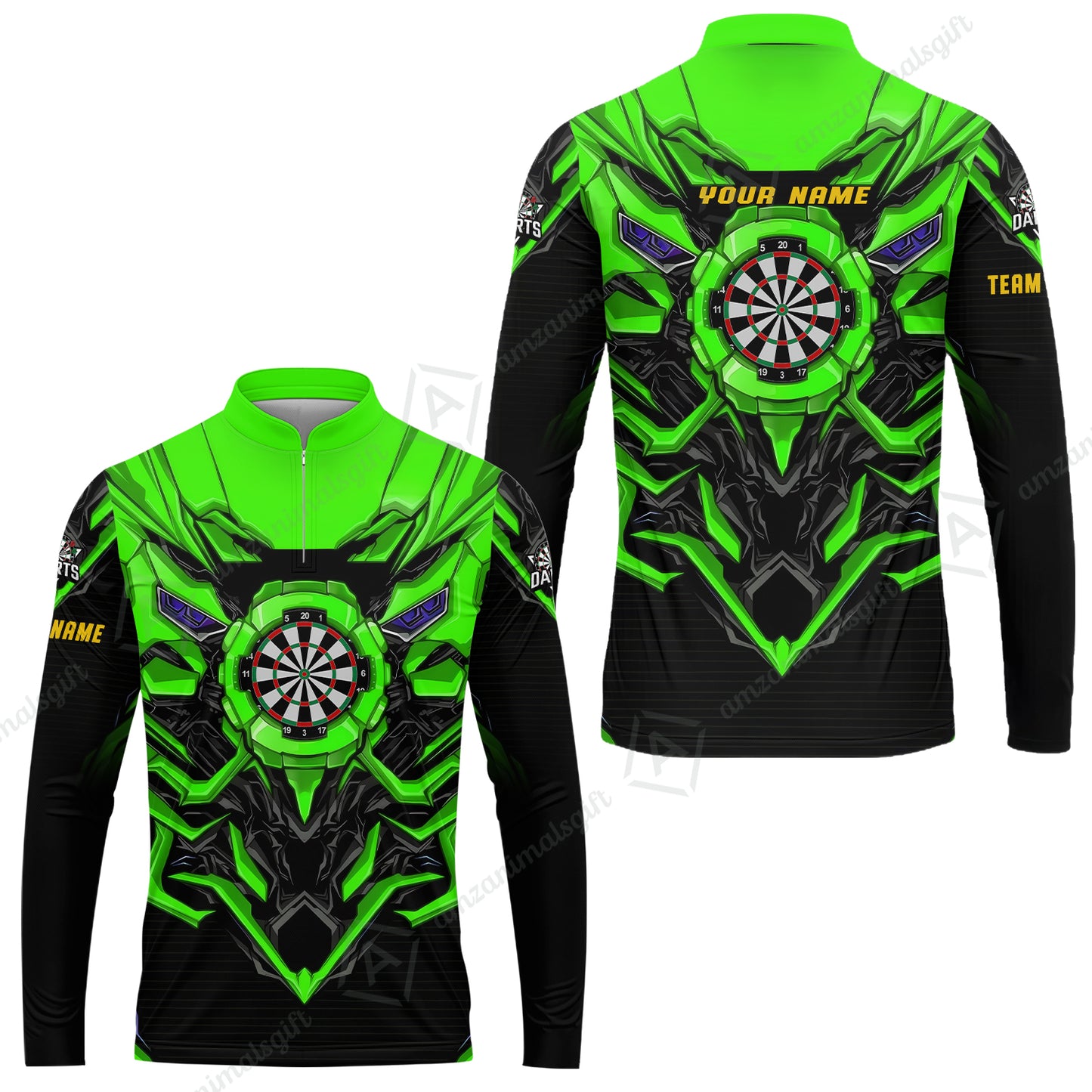 Long Sleeve Jersey Shirt||Green