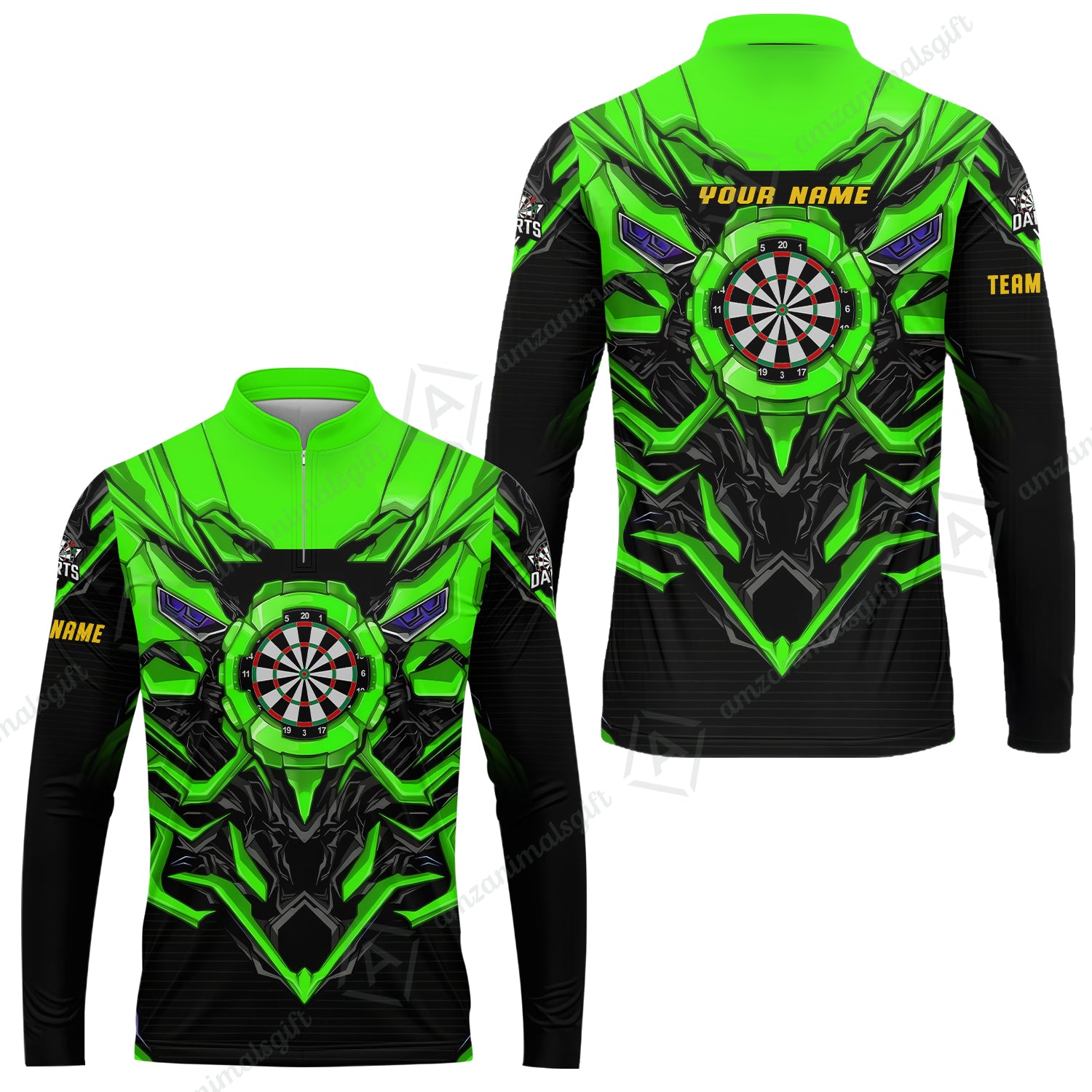 Long Sleeve Jersey Shirt||Green