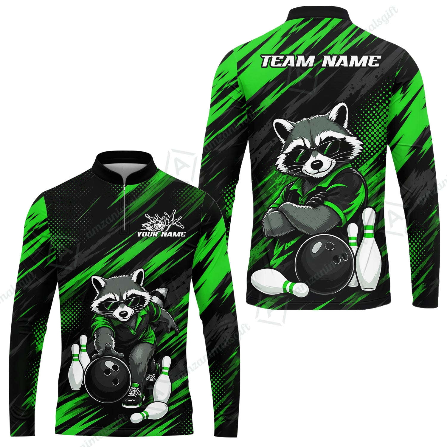 Long Sleeve Jersey Shirt||Green