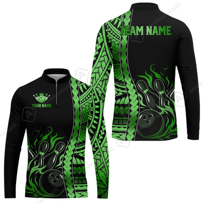 Long Sleeve Jersey Shirt||Green