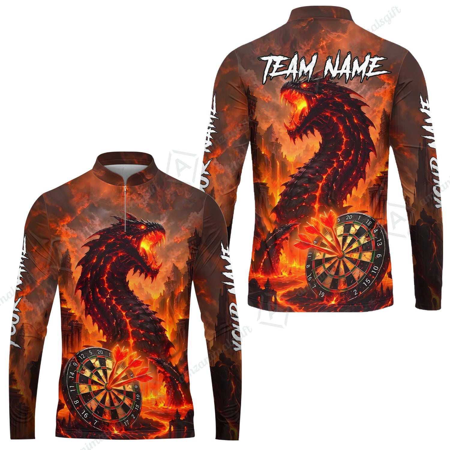 Long Sleeve Jersey Shirt||Orange
