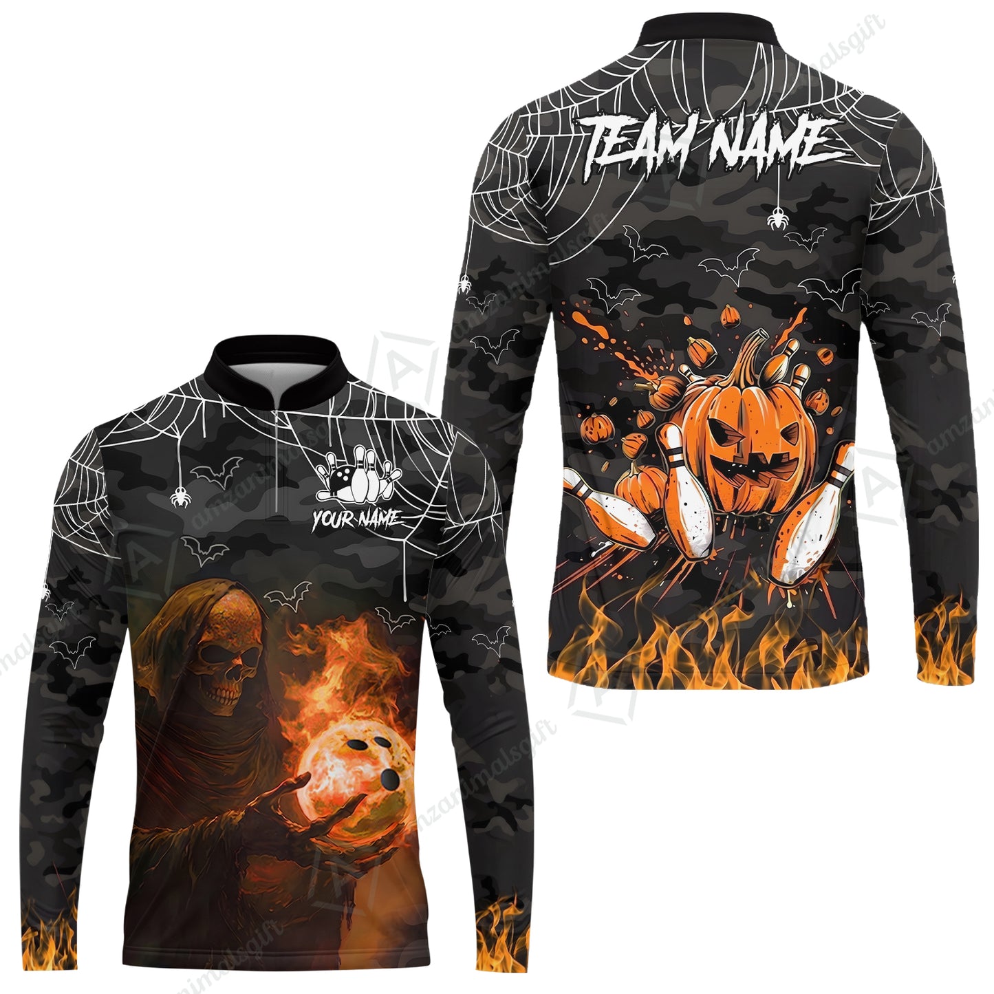 Long Sleeve Jersey Shirt||Orange
