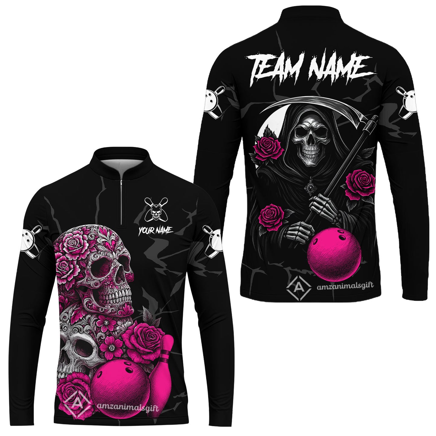 Long Sleeve Jersey Shirt||Pink