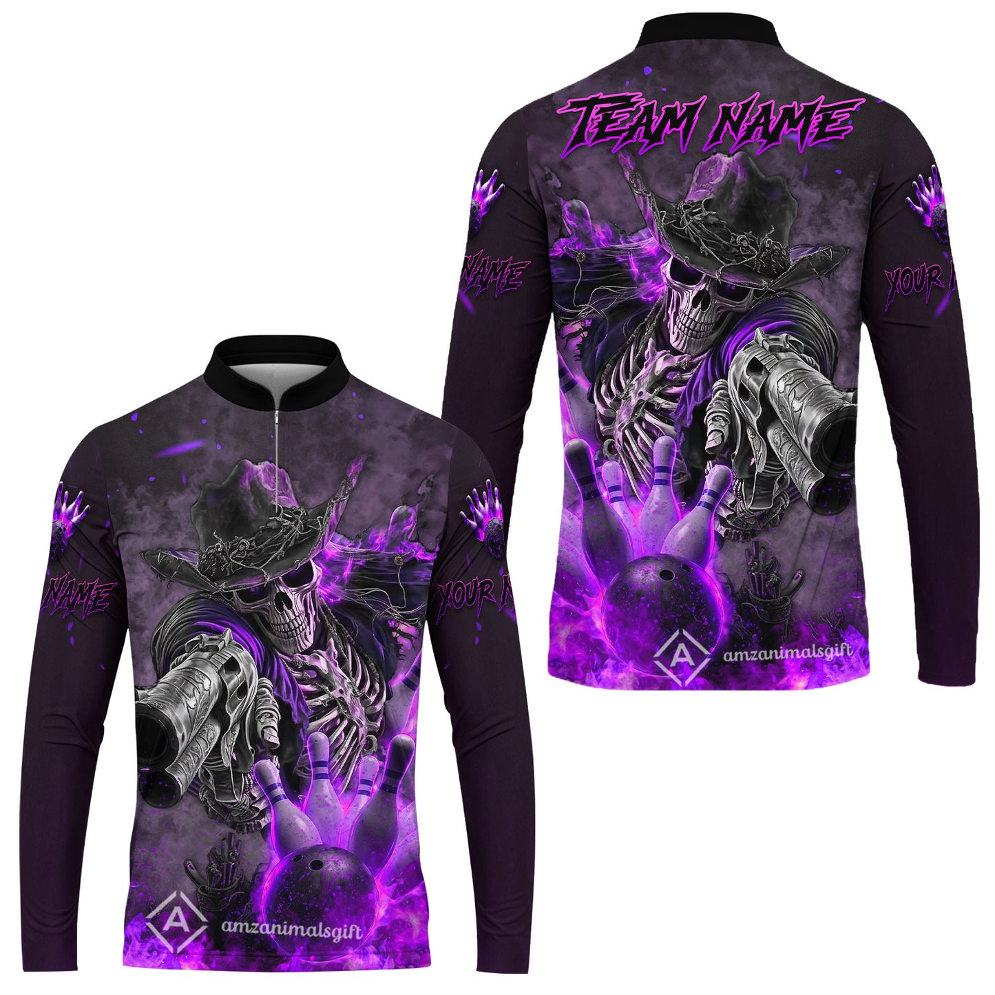 Long Sleeve Jersey Shirt||Purple