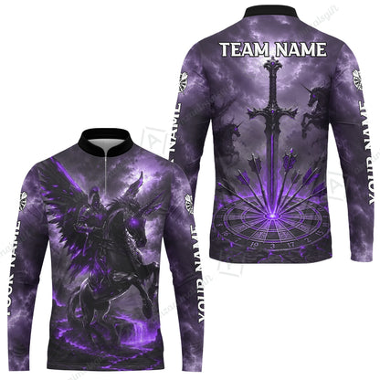 Long Sleeve Jersey Shirt||Purple
