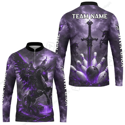 Long Sleeve Jersey Shirt||Purple