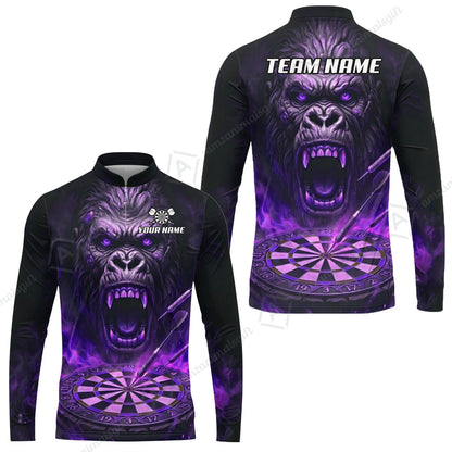Long Sleeve Jersey Shirt||Purple