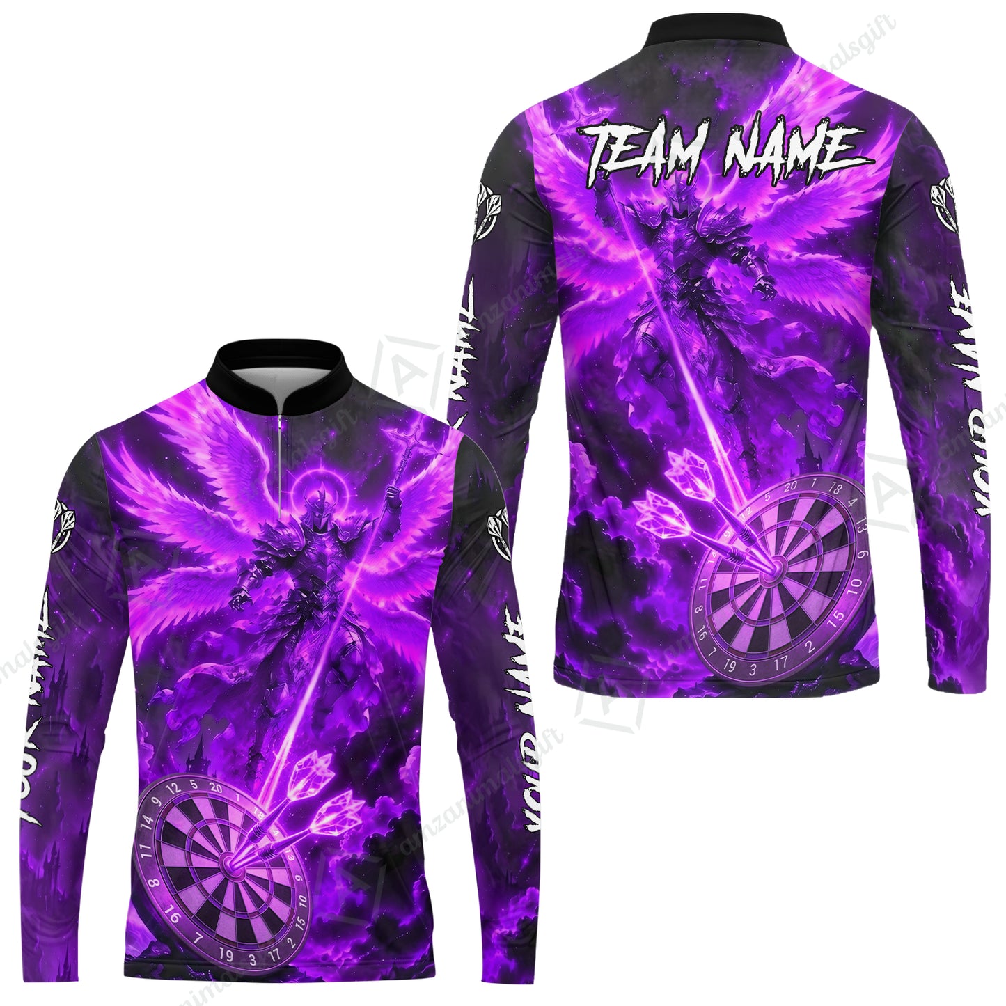 Long Sleeve Jersey Shirt||Purple