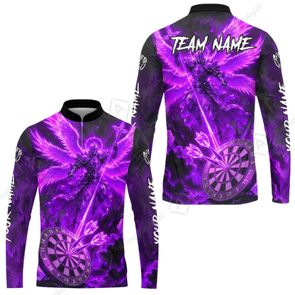 Long Sleeve Jersey Shirt||Purple