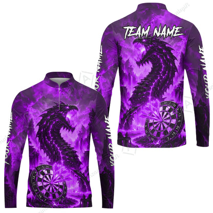 Long Sleeve Jersey Shirt||Purple