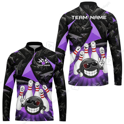 Long Sleeve Jersey Shirt||Purple