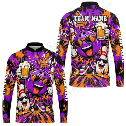 Long Sleeve Jersey Shirt||Purple