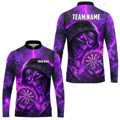 Long Sleeve Jersey Shirt||Purple