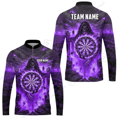 Long Sleeve Jersey Shirt||Purple