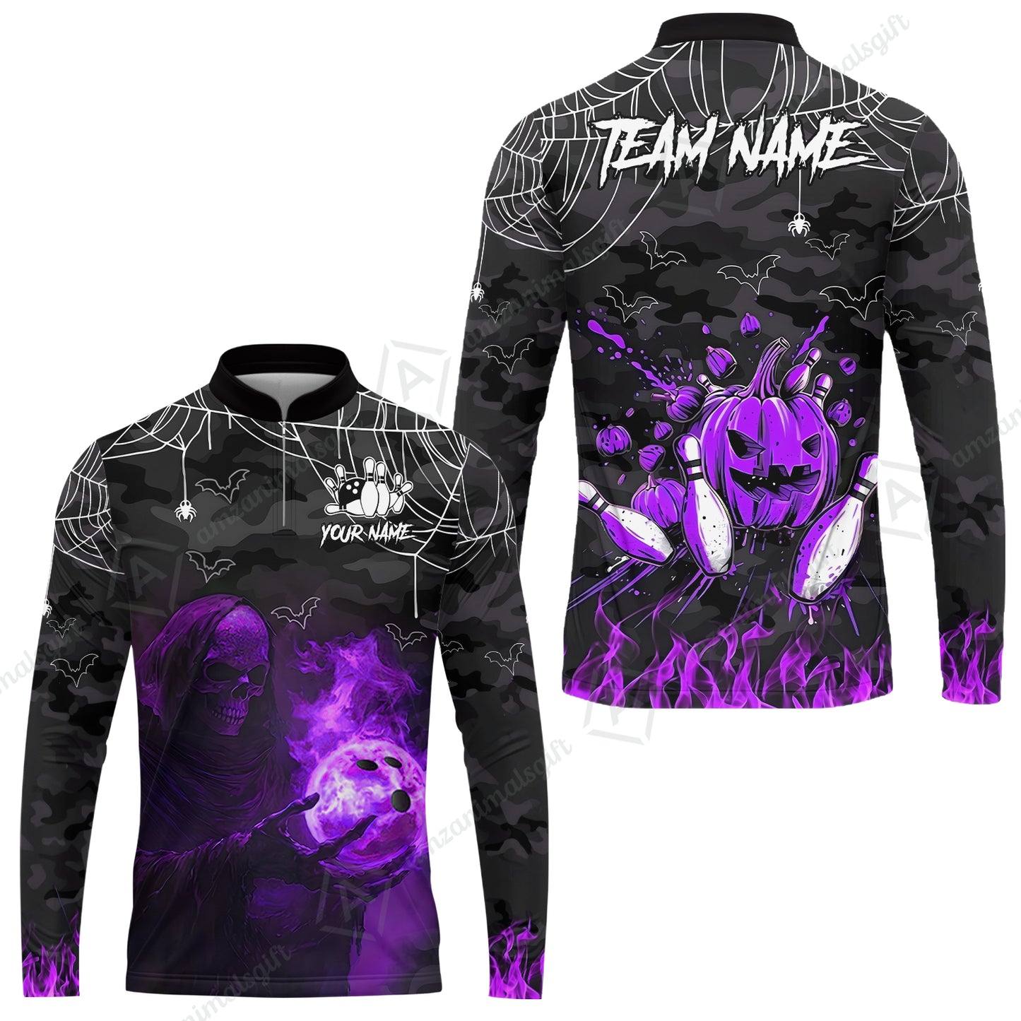 Long Sleeve Jersey Shirt||Purple