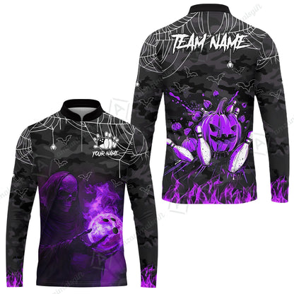 Long Sleeve Jersey Shirt||Purple