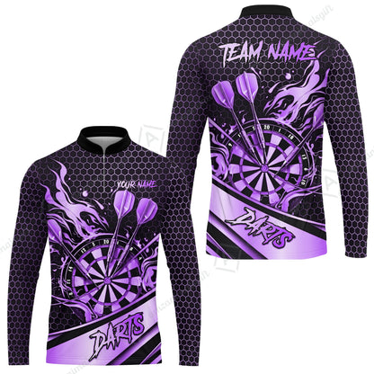 Long Sleeve Jersey Shirt||Purple
