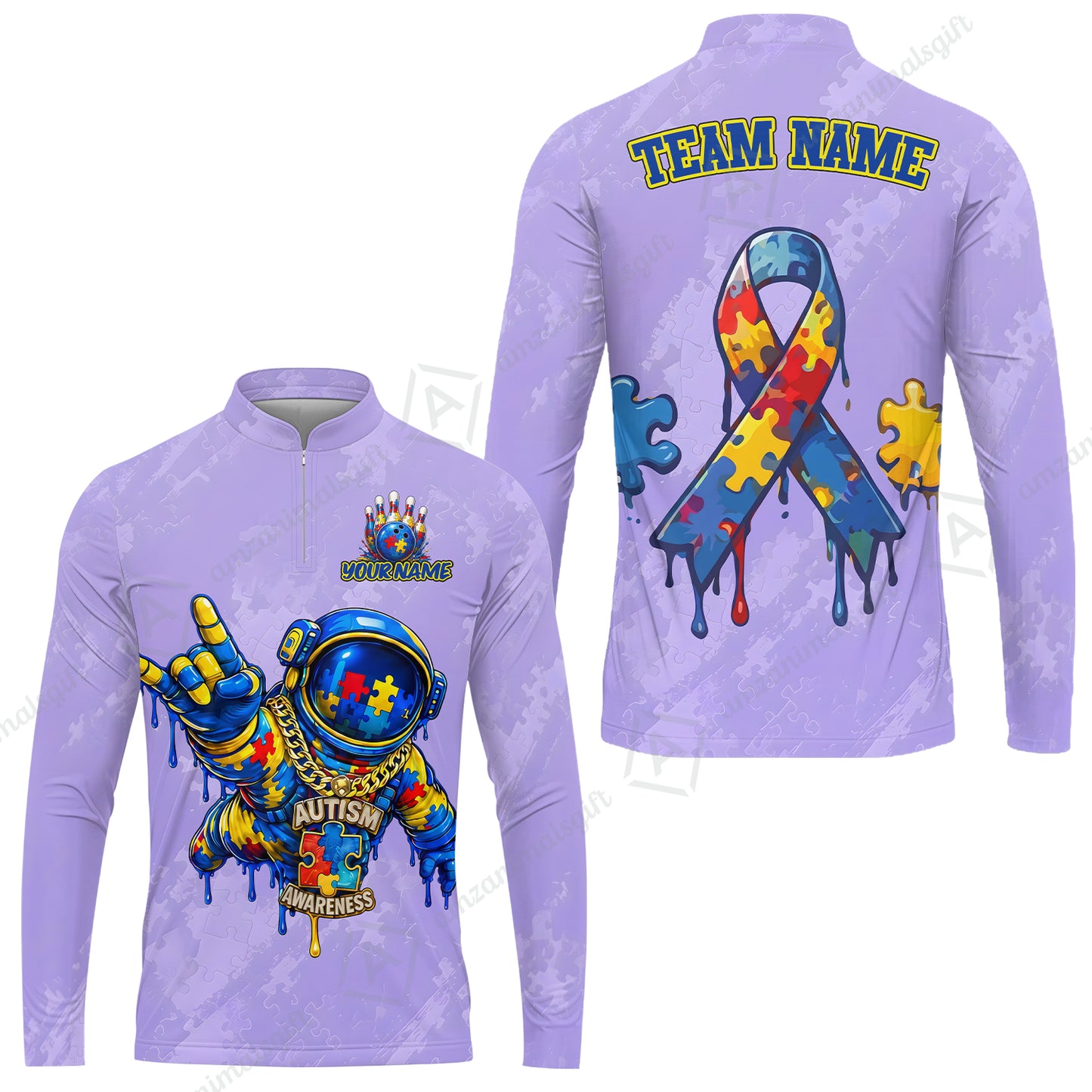 Long Sleeve Jersey Shirt||Purple