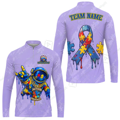 Long Sleeve Jersey Shirt||Purple