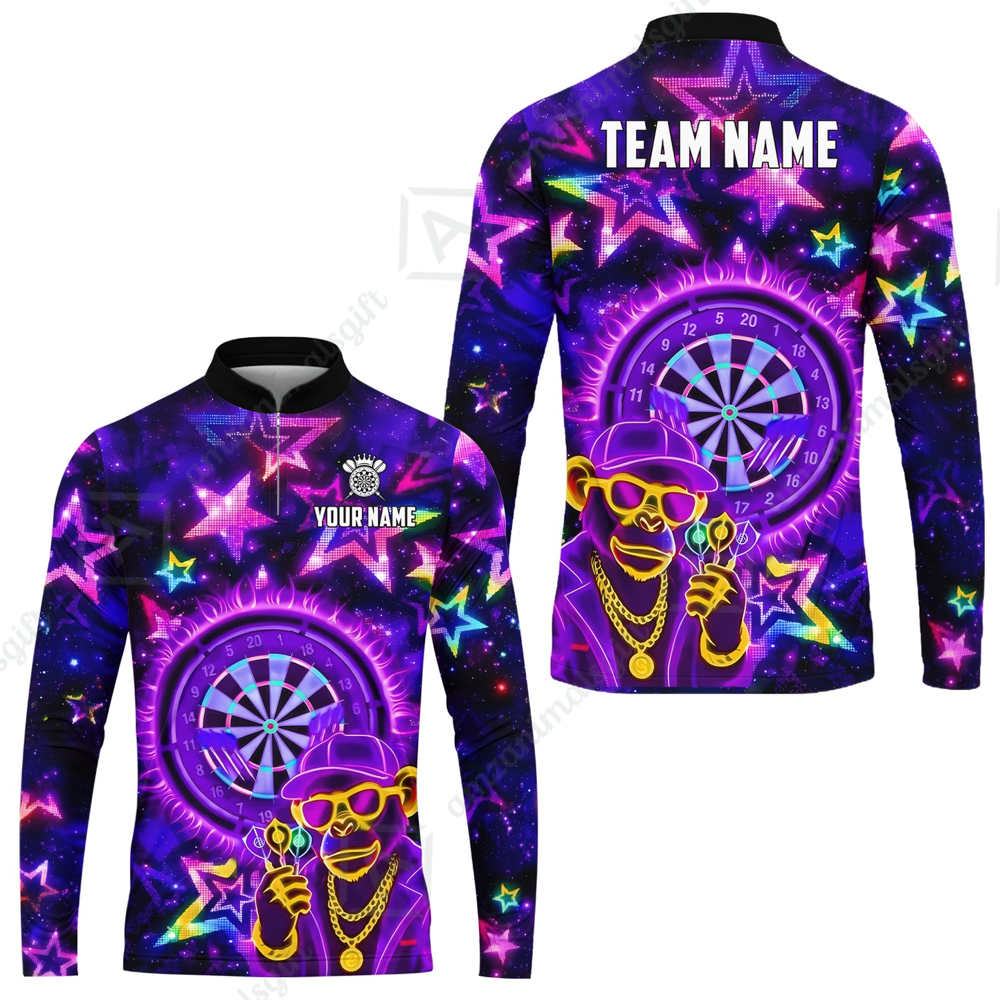 Long Sleeve Jersey Shirt||Purple