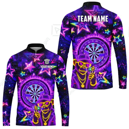 Long Sleeve Jersey Shirt||Purple