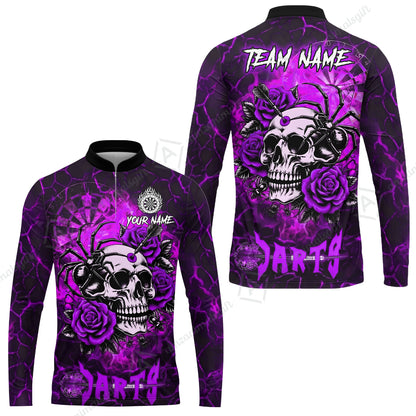 Long Sleeve Jersey Shirt||Purple