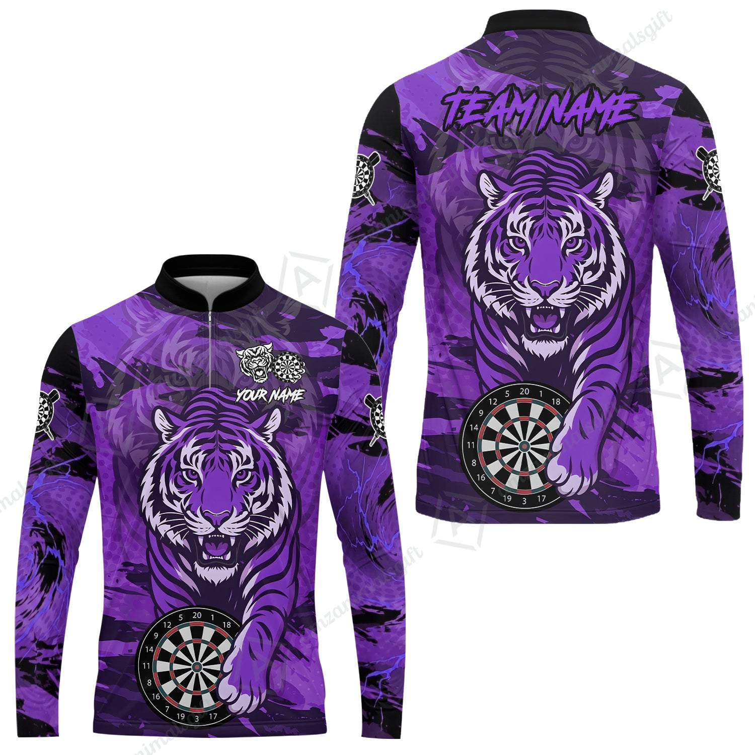 Long Sleeve Jersey Shirt||Purple