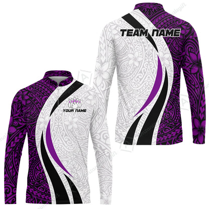 Long Sleeve Jersey Shirt||Purple
