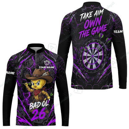 Long Sleeve Jersey Shirt||Purple
