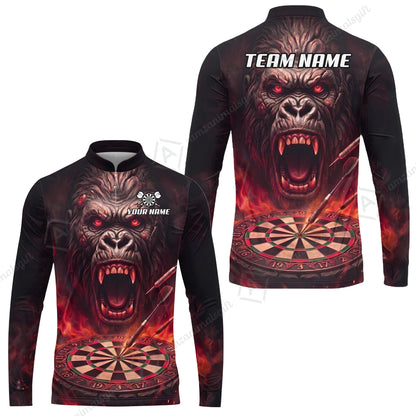 Long Sleeve Jersey Shirt||Red