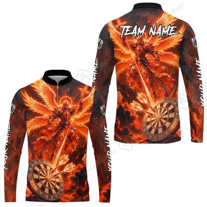 Long Sleeve Jersey Shirt||Red