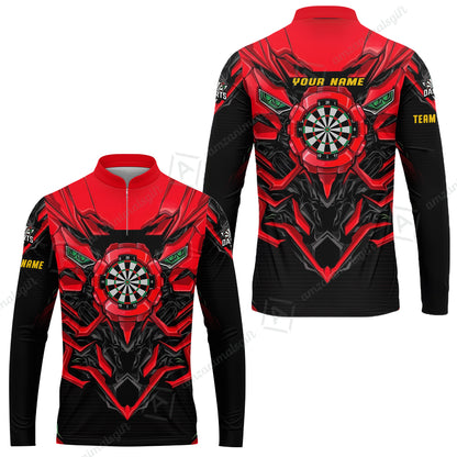 Long Sleeve Jersey Shirt||Red