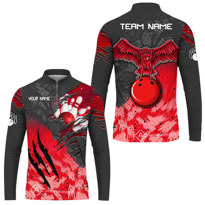 Long Sleeve Jersey Shirt||Red