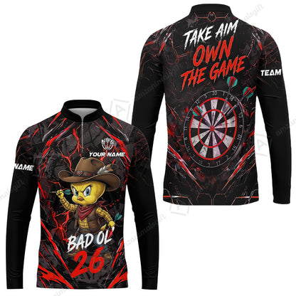 Long Sleeve Jersey Shirt||Red