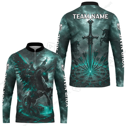 Long Sleeve Jersey Shirt||Turquoise