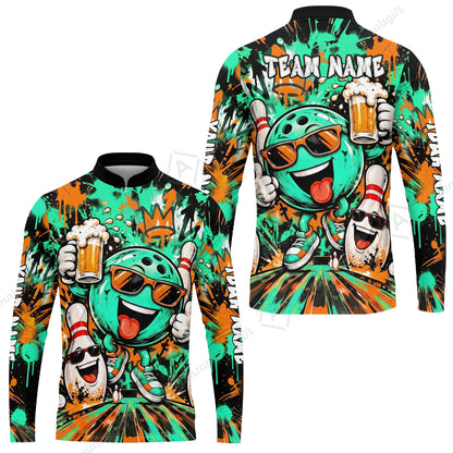 Long Sleeve Jersey Shirt||Turquoise