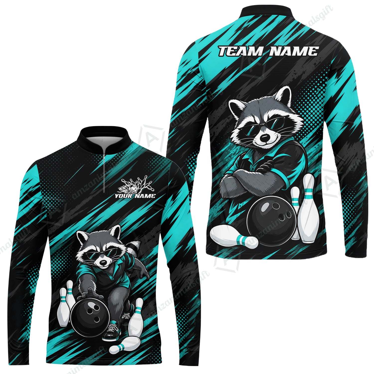 Long Sleeve Jersey Shirt||Turquoise