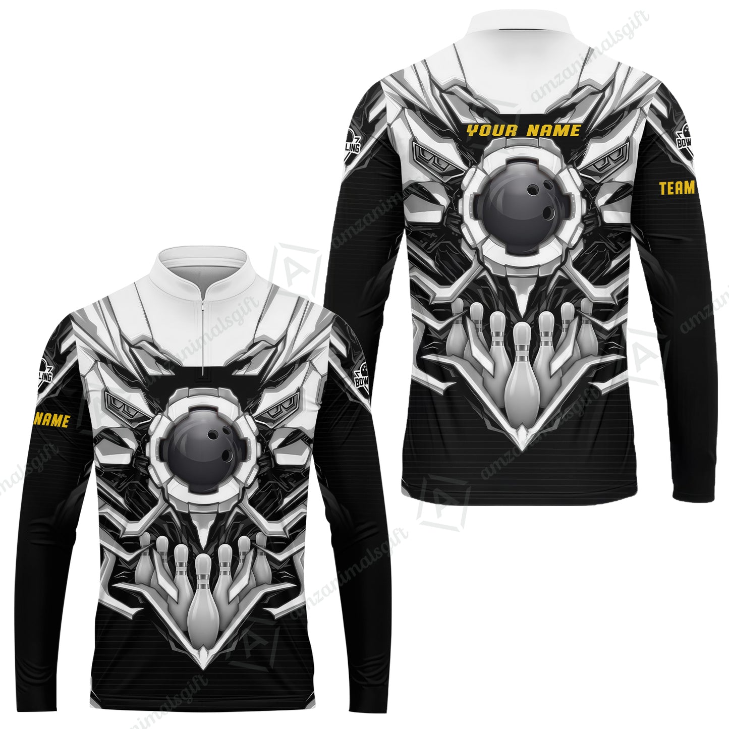 Long Sleeve Jersey Shirt||White