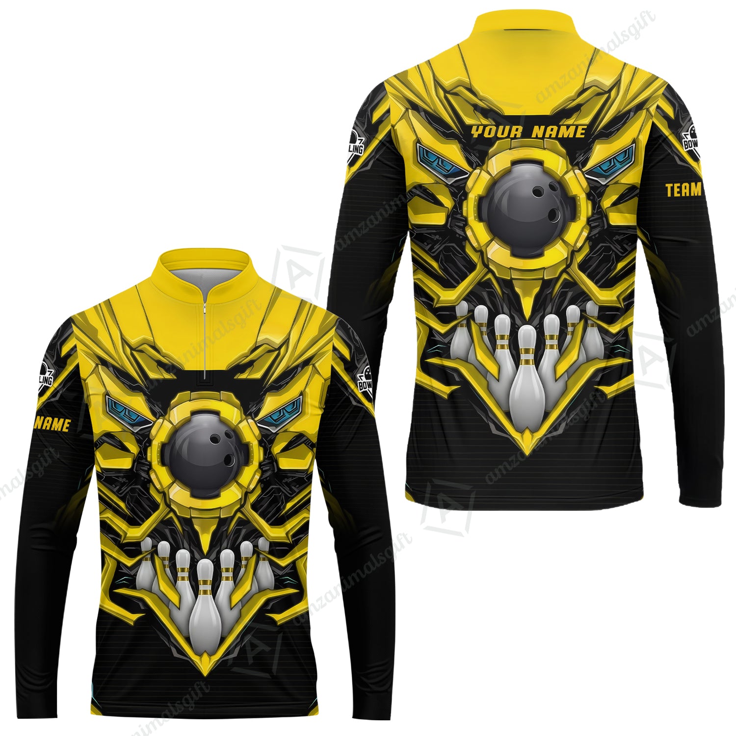 Long Sleeve Jersey Shirt||Yellow