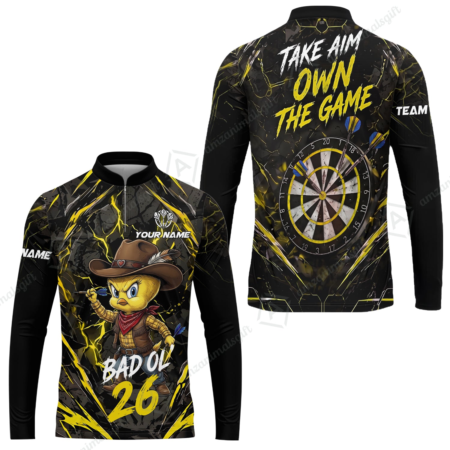 Long Sleeve Jersey Shirt||Yellow