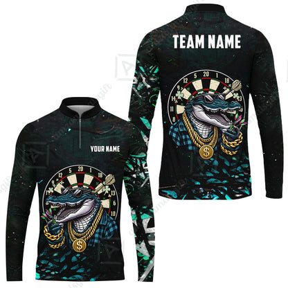 Custom Darts Team Jersey, Personalized Alligator Dart Jersey Shirt For Players With Name & Team Name