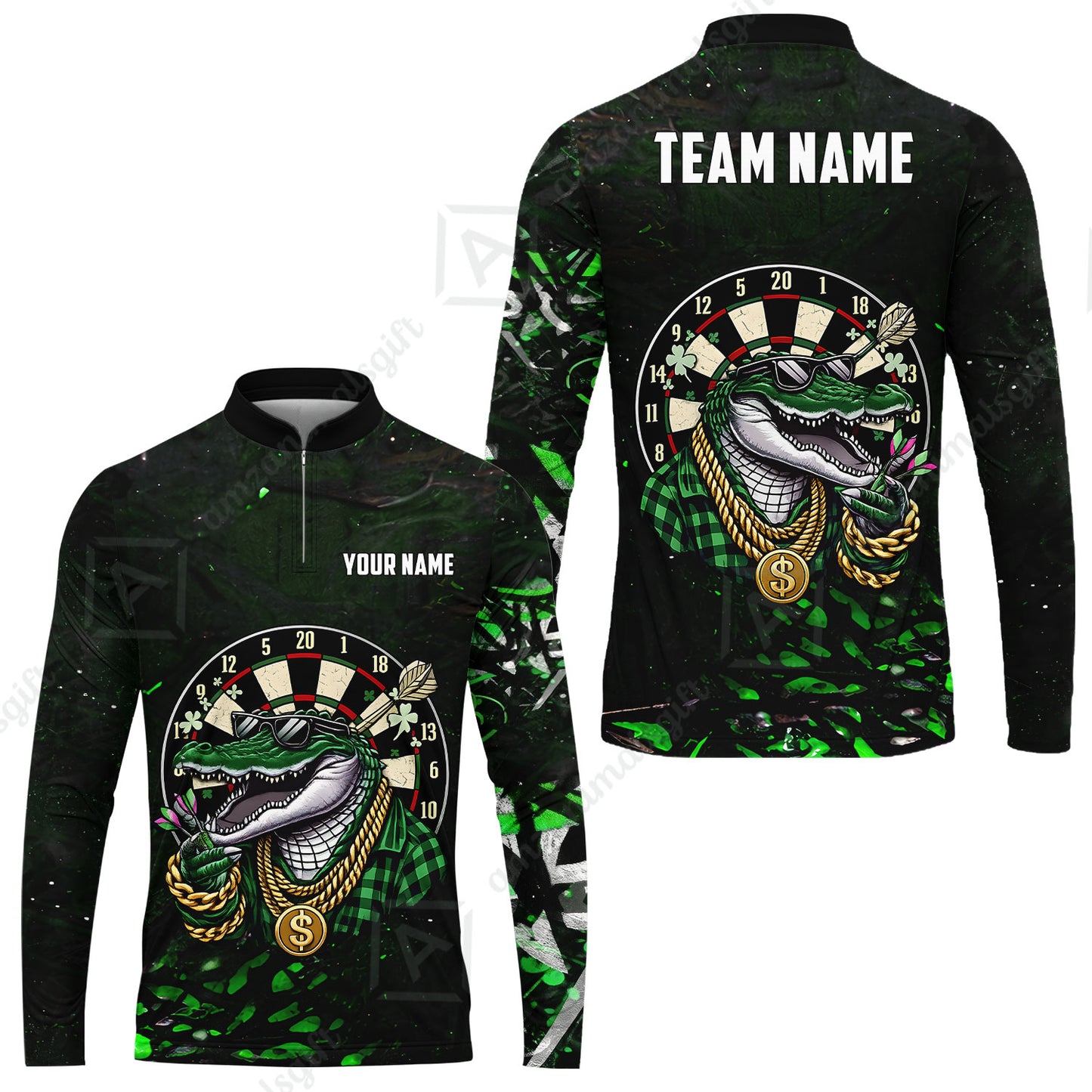Custom Darts Team Jersey, Personalized Alligator Dart Jersey Shirt For Players With Name & Team Name