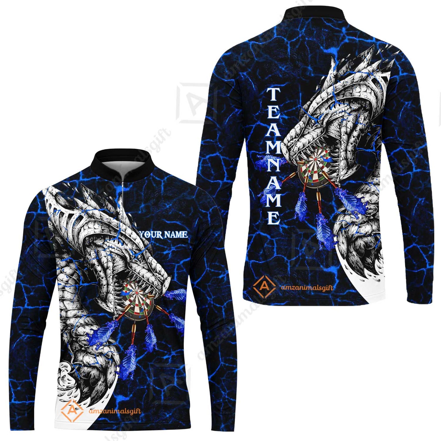 Customized Magma Dragon Darts Long Sleeve Jersey, Custom Darts For Team Long Sleeve Jersey For Men, Perfect Gift For Darts Lovers, Darts Players