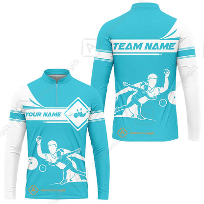 Customized Bowling Long Sleeve Jersey, Men And Women Playing Bowling Ball Long Sleeve Jersey, Personalized Bowling Uniform Multicolor For Bowlers