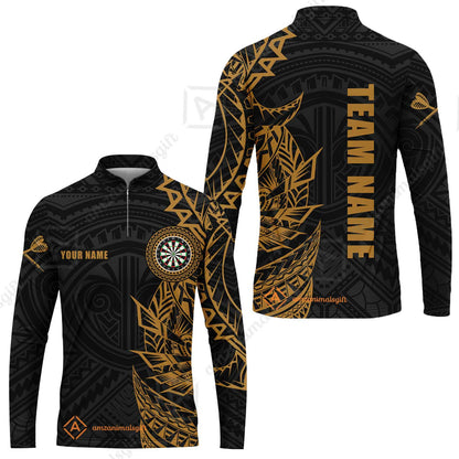 Custom Tribal Darts Team Men Polo Shirts, Darts uniforms Tribal Darts Personalized Name And Team Name